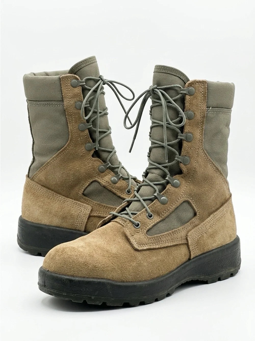 Belleville AFTW Safe To Fly Gore-Tex Suede Combat Boots Tan Green 8.5 W